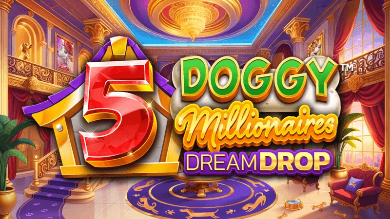 5 Doggy Millionares Dream Drop slot game thumbnail by 4ThePlayer