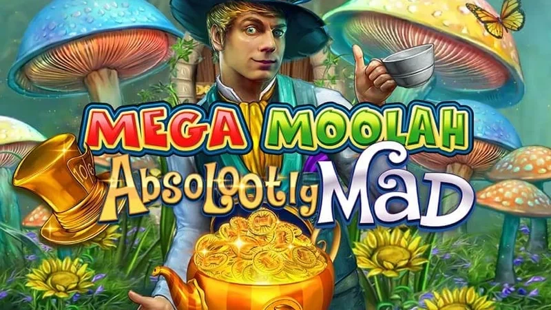 Absolootly Mad Mega Moolah slot game thumbnail by Triple Edge Studios