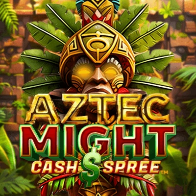 Aztec Might Cash Spree slot game logo icon by Oros Gaming