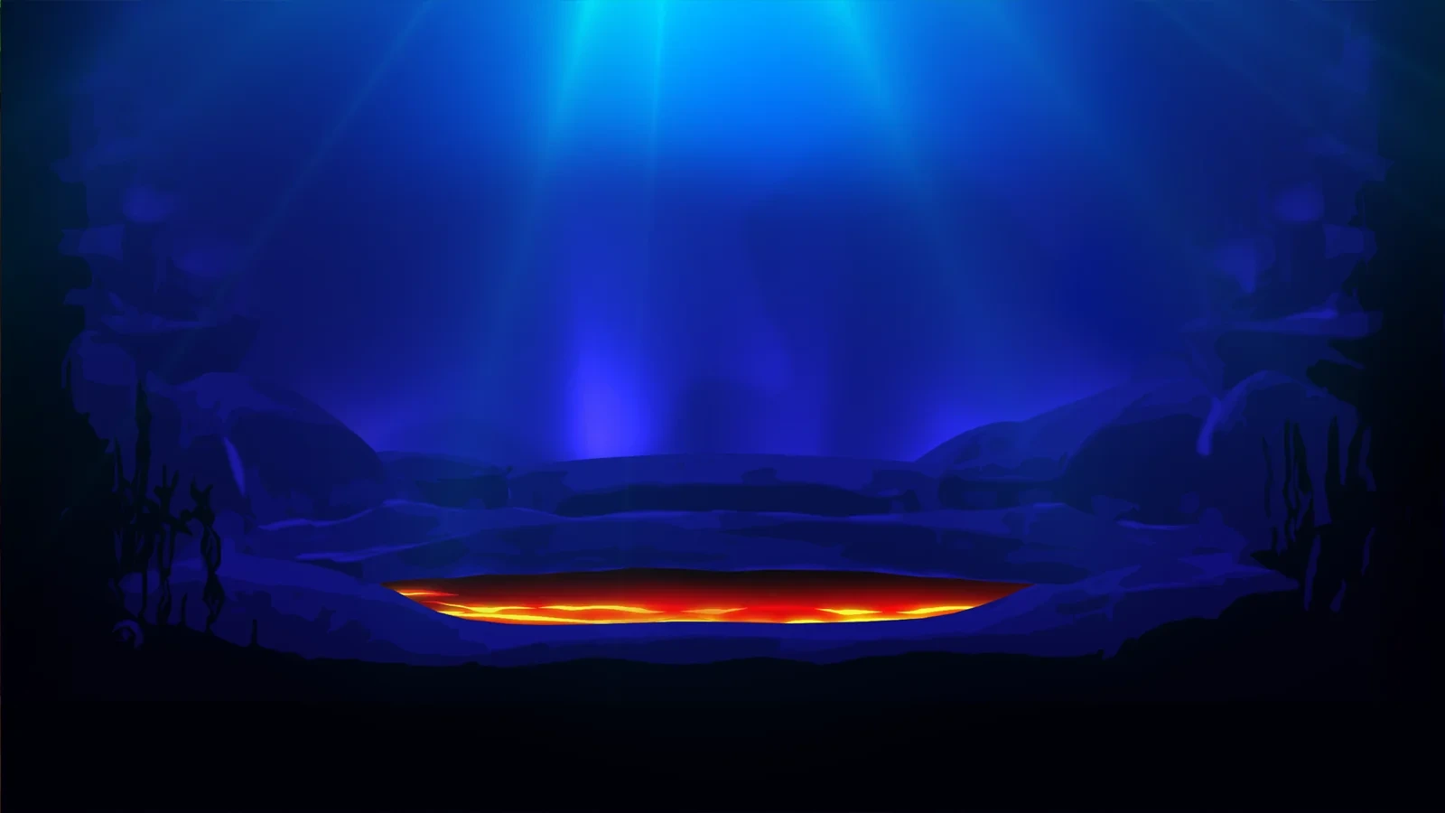 Blazing Sea 10 slot game background artwork by Wishbone Games