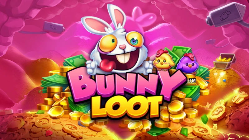 Bunny Loot slot game thumbnail by PearFiction Studios