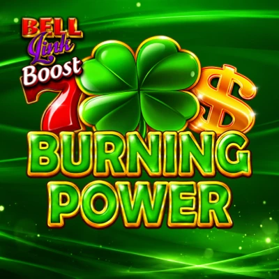 Burning Power Bell Link Boost slot game logo icon by Amusnet Interactive