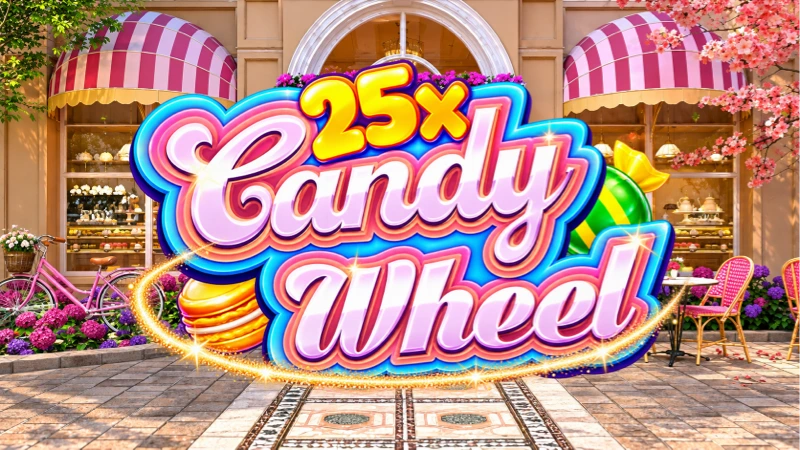 Candy Wheel money wheel game thumbnail by Amusnet Interactive
