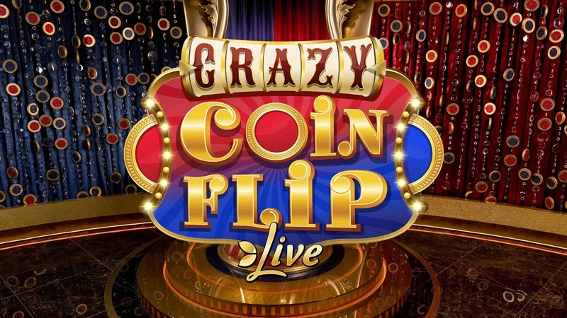 Crazy Coin Flip live game show game thumbnail by Evolution
