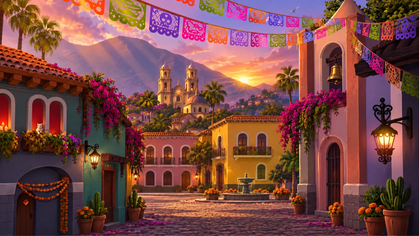 Flor de Muerto background