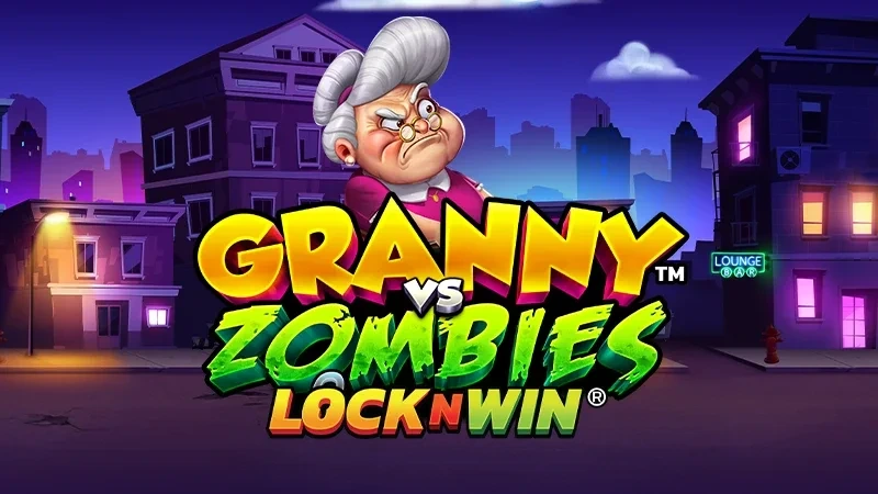 Granny vs Zombies slot game thumbnail by PearFiction Studios