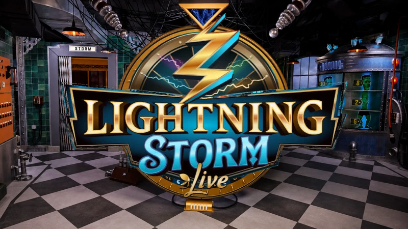 Lightning Storm live game show game thumbnail by Evolution