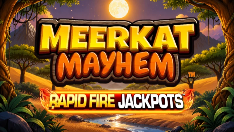 Meerkat Mayhem Rapid Fire slot game thumbnail by Blueprint Gaming