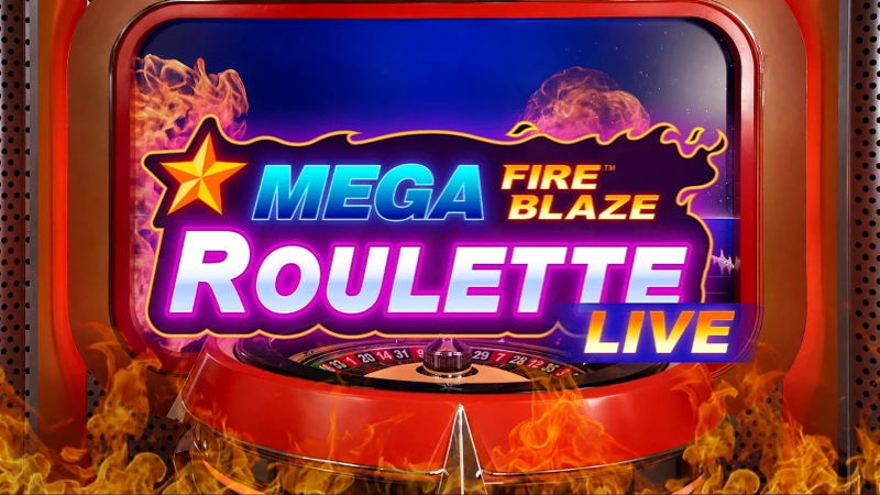 Mega Fire Blaze Roulette live roulette game thumbnail by Playtech Live
