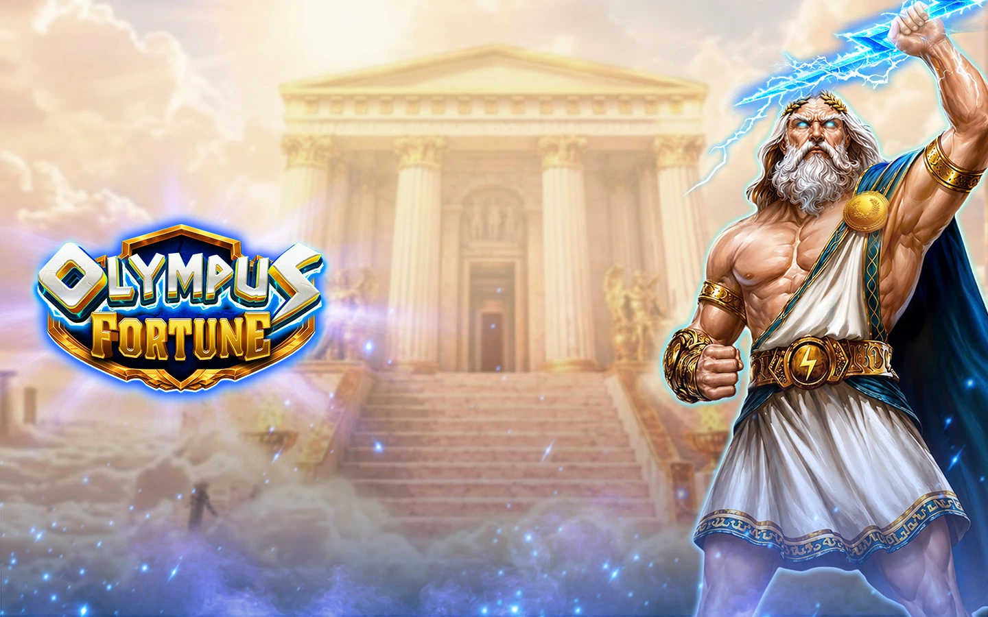 Olympus Fortune slot game background artwork by KingMidas Games