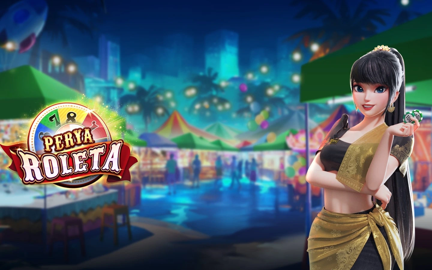 Perya Roleta instant win game background artwork by KingMidas Games