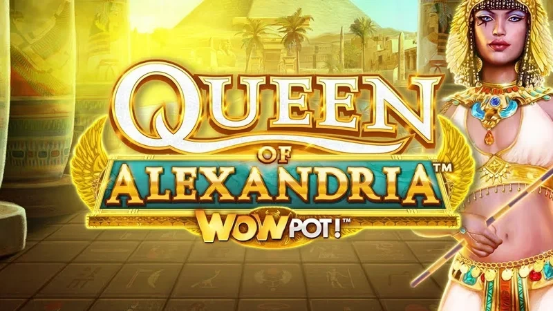 Queen of Alexandria WOWPOT slot game thumbnail by Neon Valley Studios