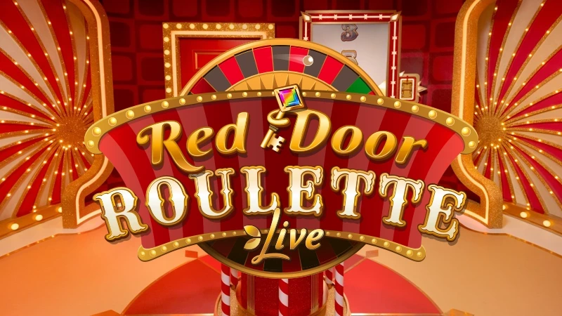 Red Door Roulette live game show game thumbnail by Evolution