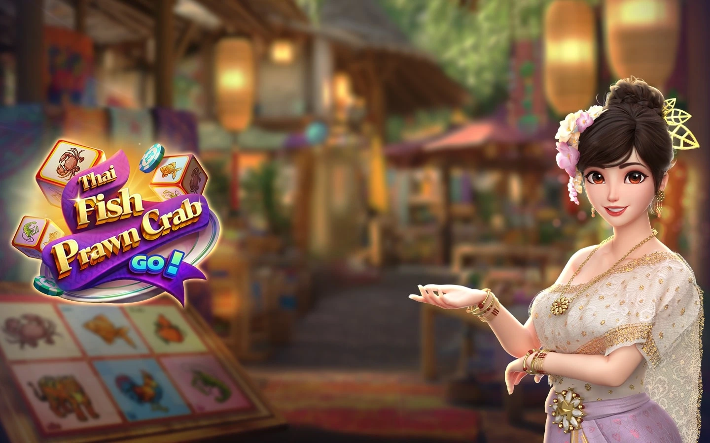 Thai Fish Prawn Crab Go instant win game background artwork by KingMidas Games